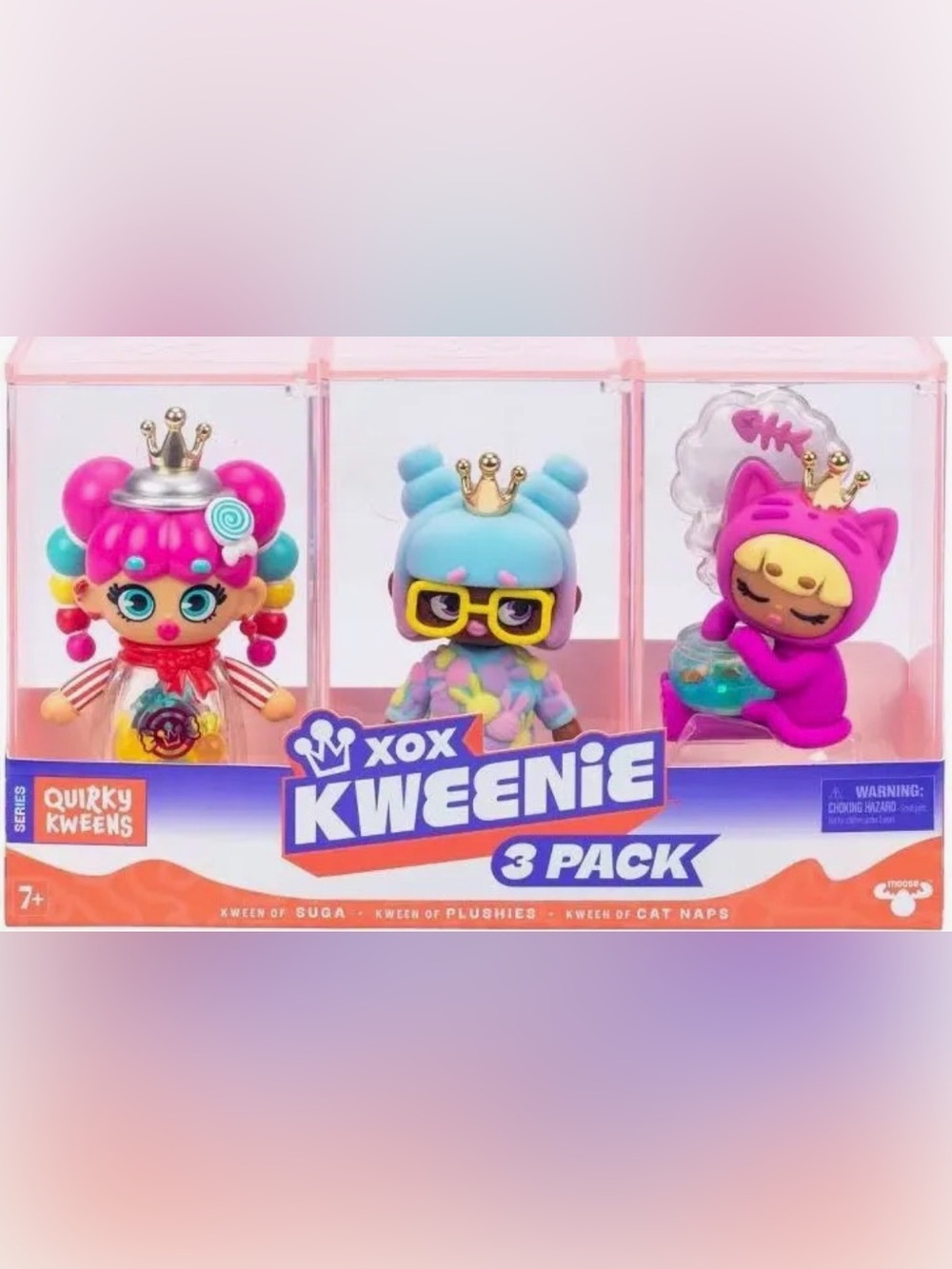XOX Kweenie Quirky Kweens Series Premium Figurine and Display Case 4 Inch/Approx